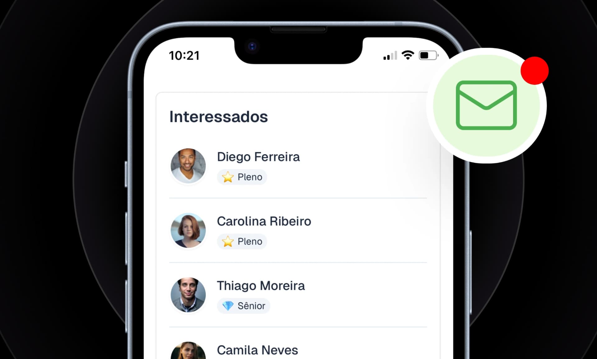 Receba candidaturas de closers digitais qualificados